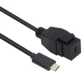 USB-3.1 Male to Female Panel Mount insert adapter